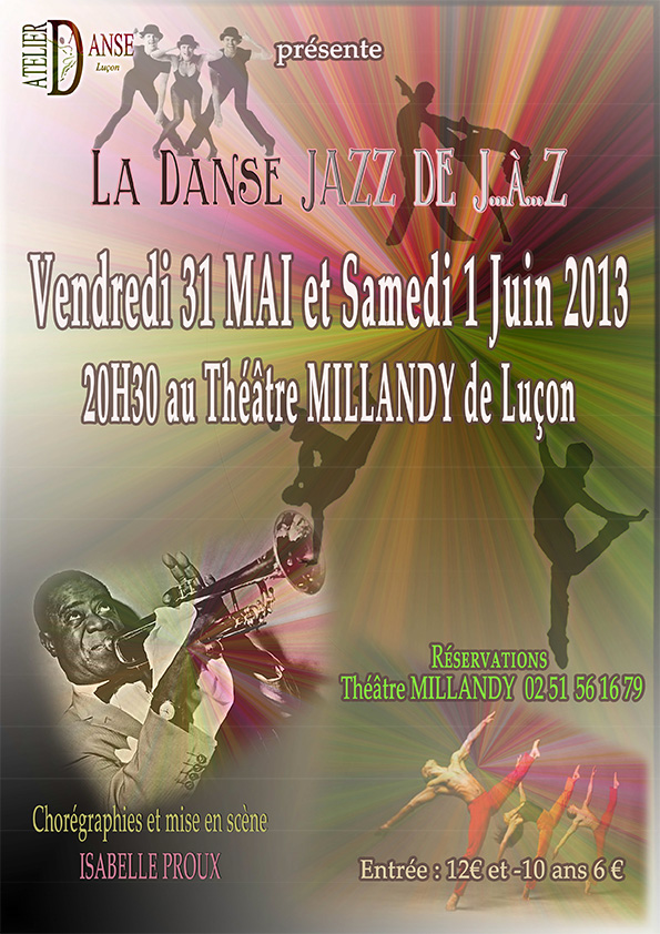 Affiche spectacle danse le jazz de j à z