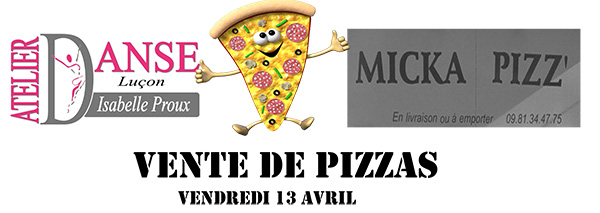 Vente de pizzas à Luçon